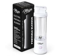 Mixza Portable Blender 450ml, 40s Fast Blending, Dual 1300mAh USB-C Rechargeable Battery, Leakproof Personal Blender for Shakes, Ice & Frozen Fruit, Travel, Gym, Office & Home