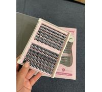 Miya Diary DIY Individual Cluster Lashes Extension Kit, 280 Pieces 5D Russian Volume Eyelashes, 0.07mm D Curl 9-15mm Mixed Lengths, Black with Application Tools