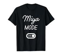 Miya Mode On Name Value Graphic T-Shirt, Men, Black, L
