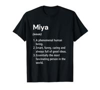 Miya Name Definition Dictionary Value Graphic T-Shirt