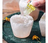 MIYA Selenite Stone Diffuser,Aromatherapy Passive Essential Oil Diffuser, Non-Electric Eco-Friendly, Hand Carved from Raw Stone,Wedding Favors,Bedroom Decoration Perfect for Meditation Reflection