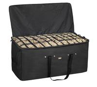 MIYABALA Hay Bale Bag, 44x18x22inch Extra Large Hay Bag with Top Slow Feed Design for Horses Goats Sheep Donkey,Premium Oxford Heavy Duty Hay Bale Storage Bag for Barn Stable (Black)