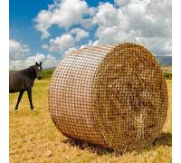 MIYABALA Round Bale Hay Net for Horses,6x6 Ft Knotless Slow Feeder Hay Net for Livestocks,Heavy Duty Large Hay Net for Horses,Goats, Sheep, Cattle in Farms and Pastures