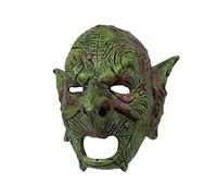 Miyabitors Costume Mask - Unisex Goblin Mask, Latex Evil Orc Mask, Creepy Gnome Mask for Adults - Halloween Party Props