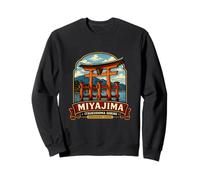 Miyajima Hiroshima Japan Torii Shrine Art Sweatshirt