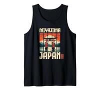 Miyajima Japan Torii Gate Anime Sunset Kanji Otaku Souvenir Tank Top