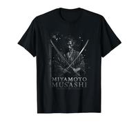 Miyamoto Musashi Ronin Samurai Warrior Value Graphic T-Shirt, Men, Black, L