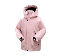 Miyanuby Girls Winter Ski SnowCoat, Waterproof Windproof Padded Jacket Solid Colour Outwear, Thermal All-Weather Outdoor Ski Coat for 5-15Y Kids