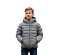 Miyanuby Kids Unisex Lightweight Puffer Jacket Packable Bubble Coat Down Coats with Zipper Pockects Zip Up Hooded Outwear for 9-16Y Teen Boys Girls