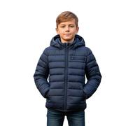 Miyanuby Kids Unisex Lightweight Puffer Jacket Packable Bubble Coat Down Coats with Zipper Pockects Zip Up Hooded Outwear for 9-16Y Teen Boys Girls