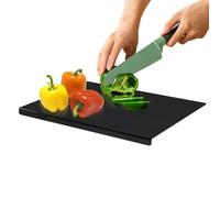 Miyanvuo Acrylic Cutting Boards for Kitchen - Cutting Plates | Black Counter Protector Kitchen Gadgets for Meal Prepping Dining Room Apartment Home Restaurant Camping