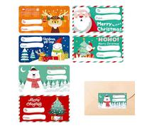 Miyanvuo Christmas Name Stickers | Adhesive 60-Sheet Label,Christmas Name Stocking Tags - for Holiday Festival Home Family Party Crafting Seasonal Celebration Wrapping School