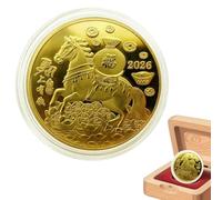 Miyanvuo Collectible Coin - Chinese New Year Horse Coin,Year of the Horse Collection Display Collecting for Kids Women Decor Home Art Collector Souvenir