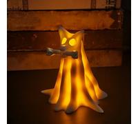 Miyanvuo Dachshund Ghost Lamp, Halloween Dachshund Lamp, Resin Dachshunds Tabletop Night Light, Spooky Sparkling Ghost Dog LED Night Light, Lights Up Resin Glowing Dog Figurines Decoration