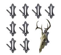 Miyanvuo Deer Skull Hangers - Euro Mount Kit Quick Install,Heavy Duty Bracket Strong Load-Bearing Hook for Game Room Ranch House Home Small Animals Coyote Antelope Mule Cabin