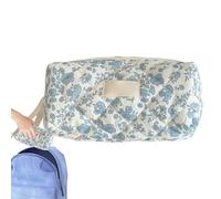 Miyanvuo Floral Pencil Bag,Cute Pencil Case with Flower Pattern for School | Makeup Bag Cute Pen Pouch for Stationery Art Supplies Teachers Educators Students Kids Girls Teen Adults Back to School