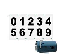 Miyanvuo Mailbox Number Stickers, Waterproof Reflective Outdoor Sign Numbers Decals, Trash Can Decals for Residential Commercial Buildings Doors Gates Trucks Cars Garbage Bins