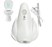 Miyanvuo Motion Activated Toilet Light, Bathroom Toilet Light Smart Nightlight, 7-Color Changing Bathroom Accessories for Men Women Kids Elderly Dorm Apartment Hotel Birthday Housewarming