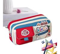 Miyanvuo Pencil Pouch | Big Capacity Pencil Case | Vintage Zippered Large Capacity Organizer for Drawing Crayon Makeup Marker Stationery