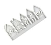 Miyanvuo Silicone House Mould, Silicone Resin Casting Mold, Non Stick Plaster Jewelry Crafting Mould for Party Birthday Halloween Festive Adults Kids Candle Making