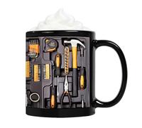 Miyanvuo Tool Box Mechanic Mugs 11oz The Ultimate Mechanic's Toolbox Mug Mechanic Toolbox Coffee Mug with Handle for Juice Beer, Tea, Milk, Beverage, Cafe for Engineer, Men, Him, Dad