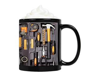 Miyanvuo Tool Box Mechanic Mugs 11oz The Ultimate Mechanic's Toolbox Mug Mechanic Toolbox Coffee Mug with Handle for Juice Beer, Tea, Milk, Beverage, Cafe for Engineer, Men, Him, Dad