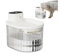 Miyanvuo Water Fountain for Cats, 3L Rechargeable Automatic Feeder Smart Sensing, Dog Water Fountain Drinking Bowl, for Dog Puppy Small Animal Feeding Indoor Home Apartment Dorm Travel RV