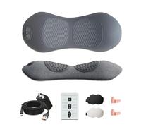 MiYarBoO Smooth Triple Fusion Back Massager with Heat, Neck Shoulder Back Massager with Heat, Deep Tissue Neck Shoulder for Pain Relief, Vibration & Traction Therapy (Light Gray)