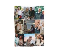 Miyeiw Custom Made Blankets with Your Family Pets Photo, Design Blanket with Picture and Text Collage, Personalised Soft Throw Blankets for Chair, Sofa, Couch, Bed, Camping, Travel, 9 Photos Collage