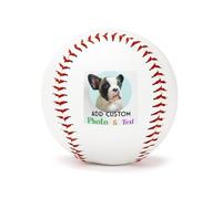 Miyeiw Personalised Baseball Balls with Your Team Logo/Sign, Custom Baseball with Photo Name Text Printed, Customised Gifts for Father Boyfriends Husband Men Anniversary Birthday Christmas, 4 Balls