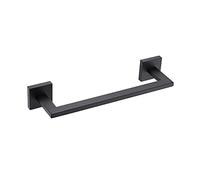 MIYILI Matte Black Towel Bar 12-Inch SUS 304 Stainless Steel Towel Rack Wall Mounted Towel Rail Towel Rod for Bathroom, A06B30A