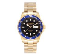 Miykon Automatic Watches for Men | Full Stainless Steel Mens Dive Watches with Quickset Day Date | Rotating Bezel, Skeleton Caseback, Luminous Hands and Markers, Japan Automatic, 50M Water Resistant,