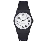 Miykon Black Sports Watches for Men Analog - 100M Waterproof Watch with Second Hand Wrist Watch - Shockproof Resin, Luminous Hands, Japanese Quartz with 4 Year Battery Life, White Dial, Black Arabic