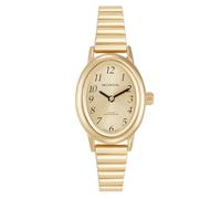 Miykon Dainty Vintage Dress Watches for Women - Easy Reader Analog Ladies Watch for Small Wrists with Stainless Steel Expansion Bracelet - Second Hand, Japanese Quartz, Waterproof to 100ft, Gold