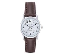 Miykon Ladies Watches for Women - Dainty Analog Womens Watches for Small Wrists with Genuine Leather Strap, Easy Reader Nurse Watch with Second Hand - Ion Polished, Japan Quartz, Waterproof to 100ft