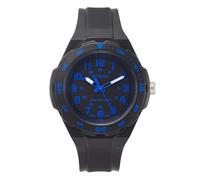 Miykon Men's Black Sports Dive Watch, Rotating Bezel, 100M Water Resistant, Blue, 45MM, The Miykon Analog Sports Dive Watch features a rugged military-sport aesthetic that blends field watch