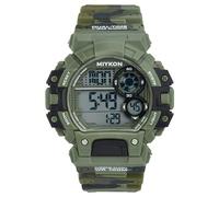 Miykon Military Watches for Men - Tactical Digital Mens Sports Watches - Shockproof Resin, Super Illuminator, Stopwatch & Timer, Alarm, Dual Time, 24hr Military Time, 100M Waterproof Watch, Green