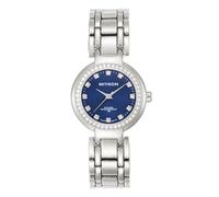 Miykon Silver and Gold Watches for Women | Small Dainty Womens Watch with Genuine Crystals | Ion Polished Women's Jewelry Bracelet, Scratch Resistant Glass, Japanese Quartz, 100ft Water Resistant