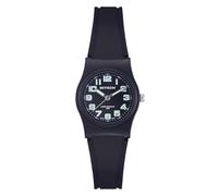 Miykon Womens Black Dainty Nurse Analog Watch, Easy Reader, 100M Waterproof, Black Dial, Green Arabic Numerals and Minute Track, 26mm, This watch reflects the aesthetic preferences of individuals who