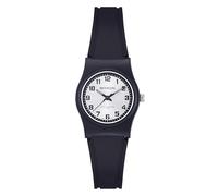 Miykon Women's Dainty Nurse Watch - Easy Reader Analog Watch, Lightweight Durable Resin, Second Hand, 4-Year Battery, Japanese Quartz, 100M Water Resistant, Silver Dial, Black Arabic Numerals, 26mm