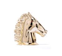 MIYKUISH Refillable Clear Glass Spray Empty Perfume Bottles With Golden Metal Horse Head Bottle Cap (Metal Horse Head Bottle Cap Only)