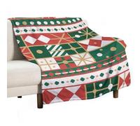 MIYMIYN All Seasons Throw Blanket Christmas Plaid Graphic Print Soft Flannel Fleece for Warmth on Sofa and Bed | Gift Idea (80x130cm,Christmas Theme)