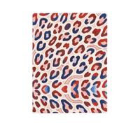 MIYMIYN Fashion Polka Dot/leopard Print/floral Print Flannel Throw Sofa Blanket Suitable for Home Decoration and Daily Use (Fashion Prints B,40"x30")
