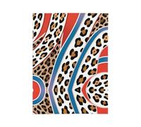 MIYMIYN Fashion Polka Dot/leopard Print/floral Print Flannel Throw Sofa Blanket Suitable for Home Decoration and Daily Use (Fashion Prints D,50"x40")
