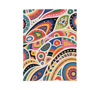 MIYMIYN Fashionable Ethnic Style Print Flannel Blanket Decorative Fleece Blanket Air Conditioning Blanket Travel Use (Bohemian Style L,40"x30")