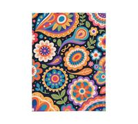 MIYMIYN Fashionable Ethnic Style Print Flannel Blanket Decorative Fleece Blanket Air Conditioning Blanket Travel Use (Bohemian Style B,60"x50")