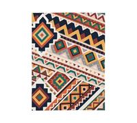 MIYMIYN Fashionable Ethnic Style Print Flannel Blanket Decorative Fleece Blanket Air Conditioning Blanket Travel Use (Bohemian Style J,40"x30")