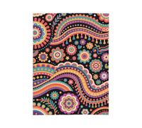 MIYMIYN Fashionable Ethnic Style Print Flannel Blanket Decorative Fleece Blanket Air Conditioning Blanket Travel Use (Bohemian Style O,80"x60")