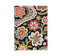 MIYMIYN Fashionable Ethnic Style Print Flannel Blanket Decorative Fleece Blanket Daily Use Sofa Blanket (Bohemian S,80"x60")