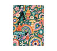MIYMIYN Fashionable Ethnic Style Print Flannel Blanket Decorative Fleece Blanket Daily Use Sofa Blanket (Bohemian Z,40"x30")